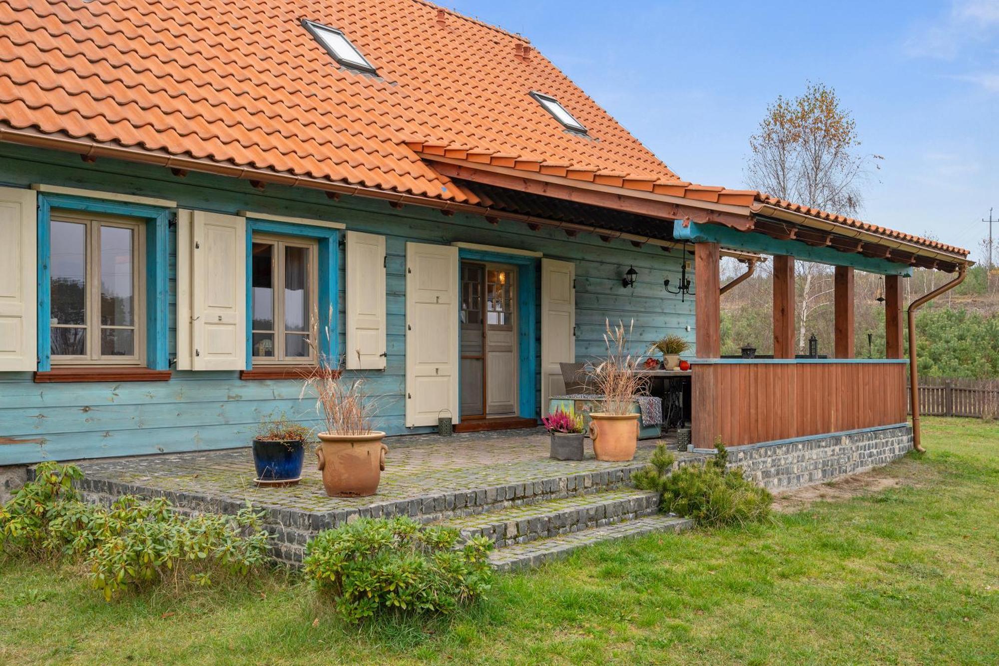 Lesny Dworek Sominy - Dom Z Sauna I Kominkiem Exterior foto